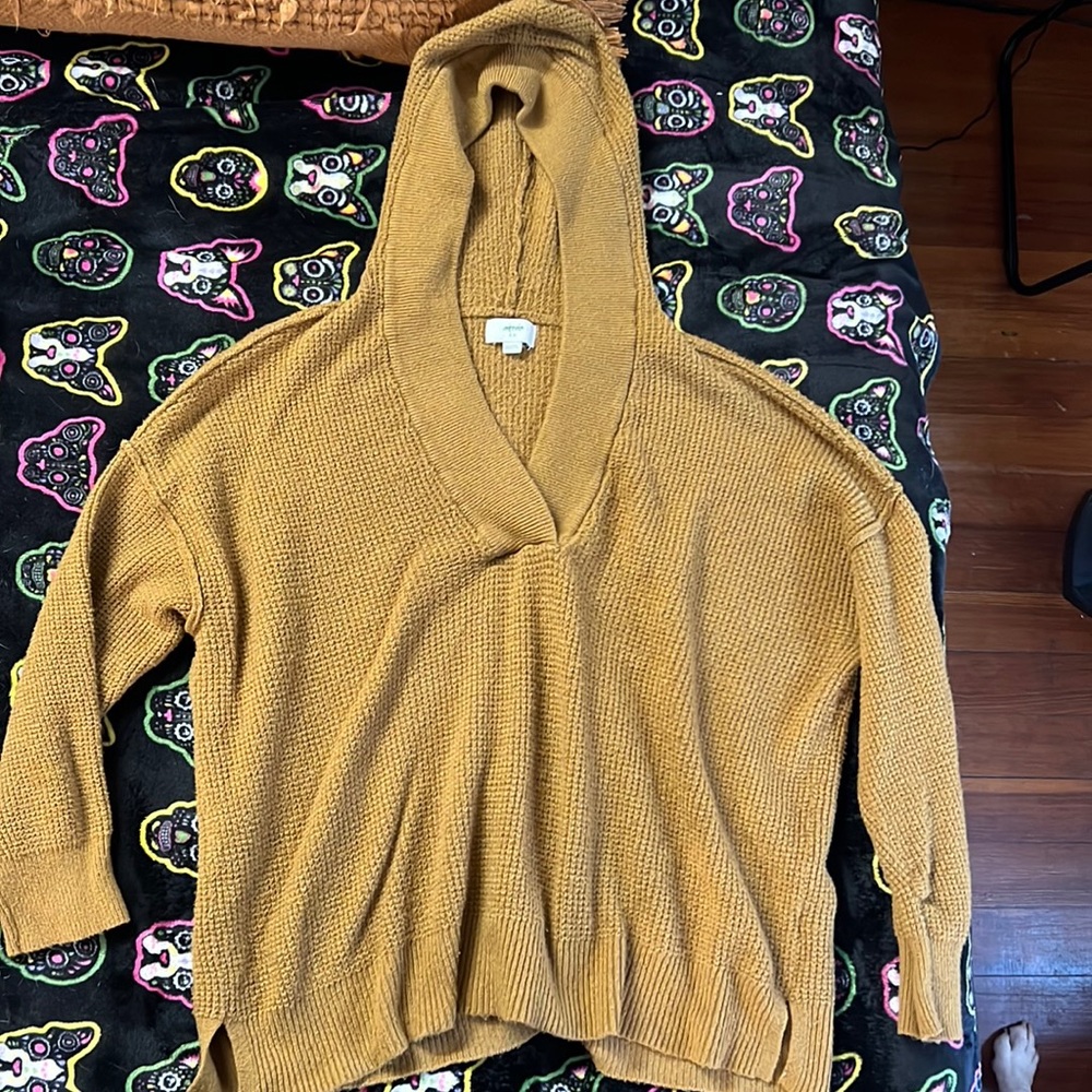 Aerie waffle knit hoodie